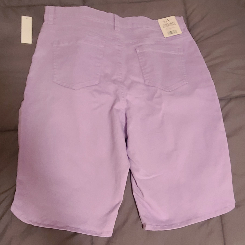 Amanda & Chelsea Women's Purple Shorts - Picture 2 of 8
